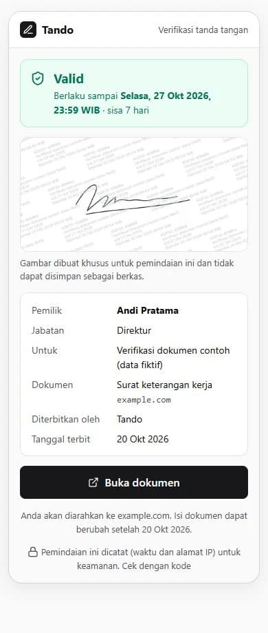 Mobile verification, original application interface, fictional data.
